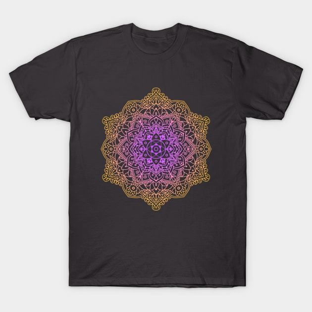 Flower Mandala Ornament T-Shirt by Drop23